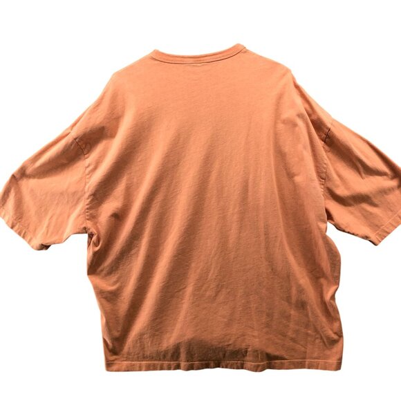 ASOS Oversized T Shirt Mens M Short Sleeve Crewneck Orange Clay Peach Cotton - Picture 2 of 8